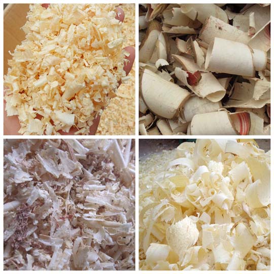 various wood shavings
