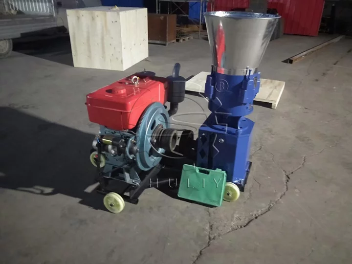 Flat die pellet press