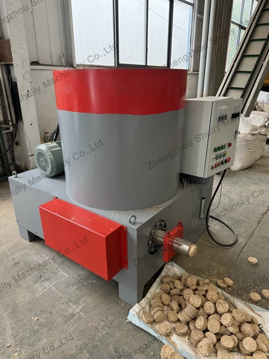 screw type wood briquette machine